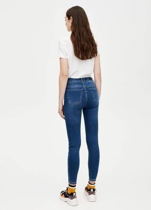 Джинсы скинни на высокой талии zara pull&bear xxs xs 32 34 eur2 фото