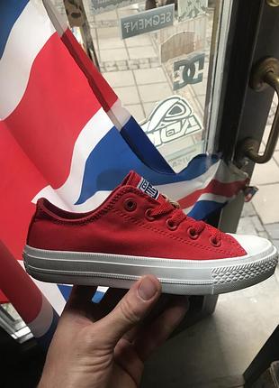 Кеди унісекс converse all star ii low red конверси конверс стильний львів.