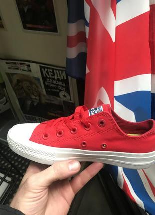 Кеди унісекс converse all star ii low red конверси конверс стильний львів.7 фото