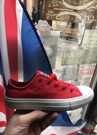 Кеди унісекс converse all star ii low red конверси конверс стильний львів.10 фото