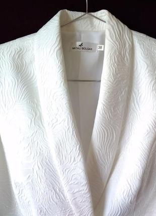 Дизайнерський піджак бренду natali bolgar білий 38 розміру2 фото