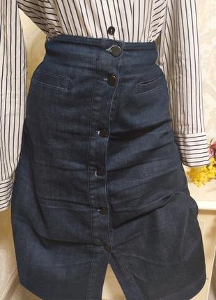 Стильная джинсовая юбка