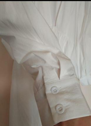 Хлопковое платье тренд с объемными рукавами фонарик9 фото