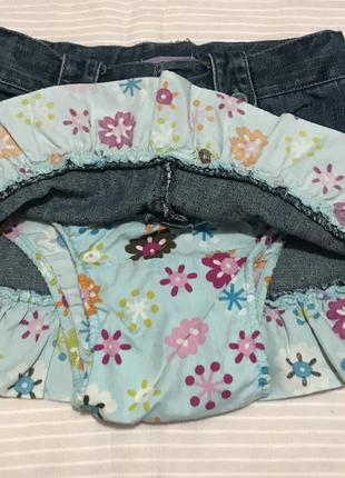 Джинсовая юбка с трусиками3 фото