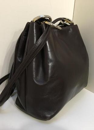 Винтажная кожаная сумка бренд bally антиквариат лимитированная коллекция2 фото