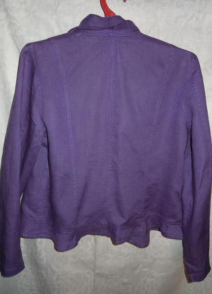 Жакет-блуза с двумя способами застежки,100% лен3 фото