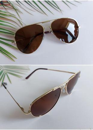 Солнцезащитные очки-авиаторы, для девочки 7-12р.