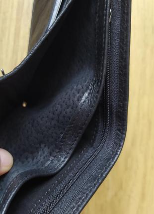 Кошелек кожаний зажим для денег гаманець шкіряний чоловічий портмоне6 фото