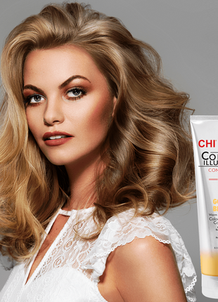 Оттеночный кондиционер "золотистый блондин" chi ionic color illuminate conditioner2 фото