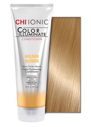 Оттеночный кондиционер "золотистый блондин" chi ionic color illuminate conditioner1 фото