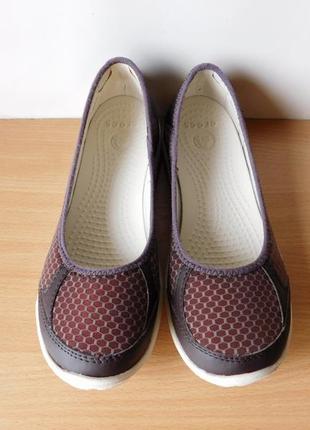 Суперовые балетки кроксы crocs  w5/35 р. по стельке 22,5 см