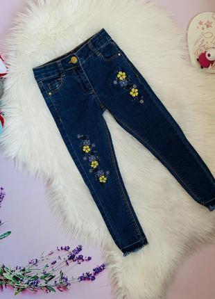 Модные красивые джинсы nut mag малышке 4-5 лет