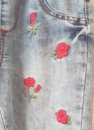 💖 тонкие джинсы для девочки4 фото
