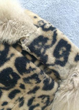 Кашемировое пальто с натуральным мехом3 фото