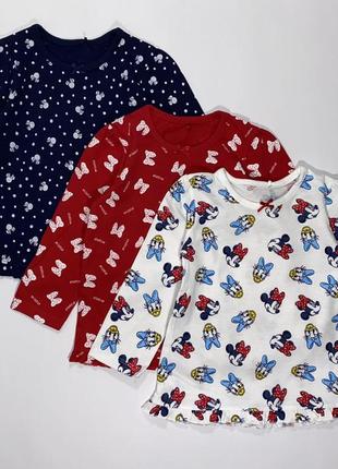 Регланы george "disney minnie mouse" 6-9, 9-12, 12-18 мес