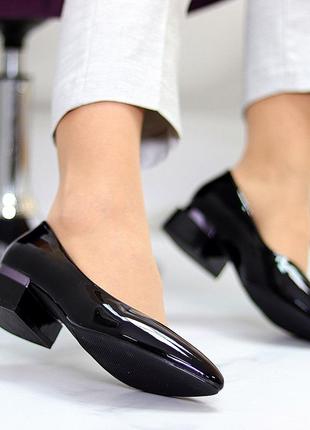 Женские классические туфли лодочки глянцевые искусственная замша7 фото