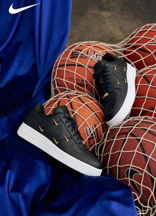 Nike air force jeans 1 lx 07 black, женские кроссовки