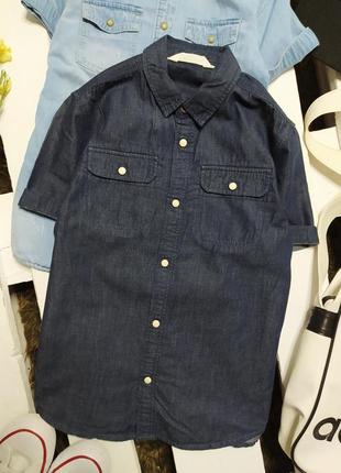 Стильна джинсова сорочка h&m 
ріст 1462 фото
