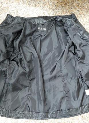 Легкая куртка из кожзама8 фото