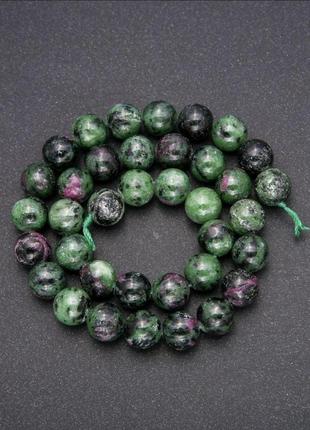 Бусины из натурального камня цоизит