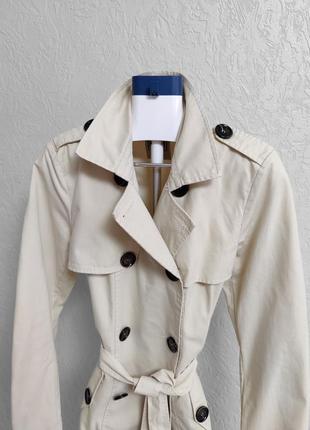 Стильный коттоновый тренч object в стиле burberry