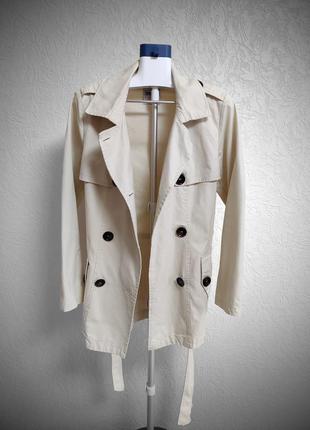 Стильный коттоновый тренч object в стиле burberry