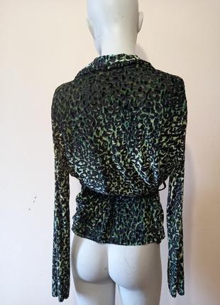 Леопардовая велюровая блуза7 фото
