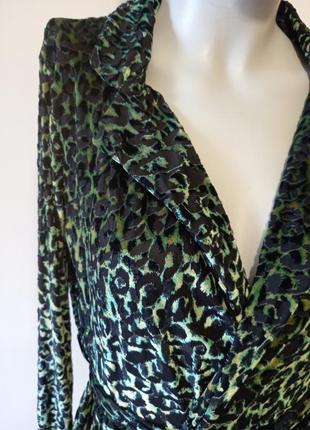 Леопардовая велюровая блуза2 фото