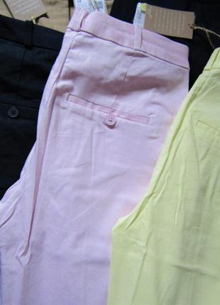 Лавандові штани із сумішевого льону mango розмір m оригінал 🔥wow sale🔥6 фото