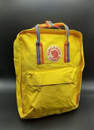 Рюкзак fjallraven kanken classic, с радужными ручками, радужные, канкен3 фото