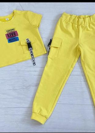 Джогери+футболка на дівчинку