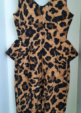 Платье в леопардовый принт forever 21+ p.m/l2 фото