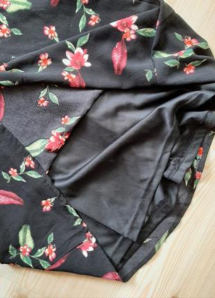 Чорне плаття в квіти3 фото