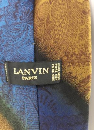 Винтажный галстук lanvin paris6 фото