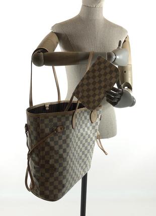 Сумка + гаманець louis vuitton neverfull bag рюкзак ysl портфель клатч шоппер