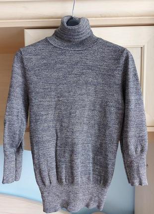 Гольф с люрексом h&m размер s, m, вискоза