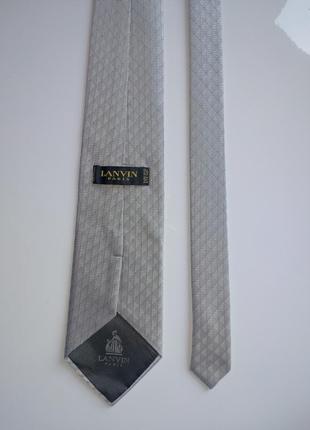 Серебряный красивый галстук от lanvin paris3 фото
