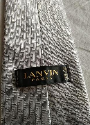 Серебряный красивый галстук от lanvin paris4 фото