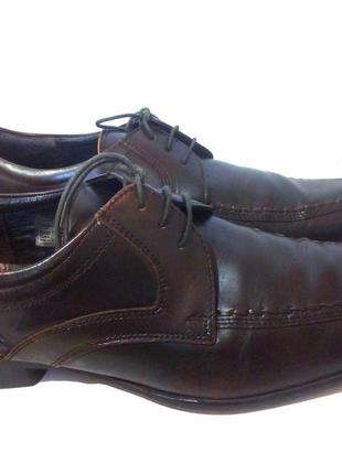 Стильные кожаные мужские туфли от бренда ikon, р.42 код m42024 фото