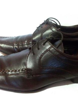 Стильные кожаные мужские туфли от бренда ikon, р.42 код m42023 фото