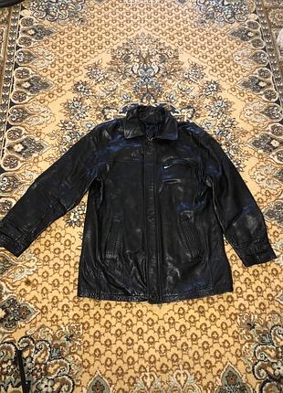 Куртка батал чоловіча шкіряна шкіряна чоловіча великий розмір 54-56-58 xxxxl