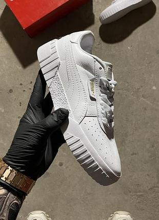 Кроссовки puma cali triple white.