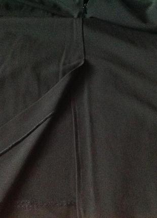 Длинная черная прямая юбка со шлицей florence+fred, 20 р.9 фото