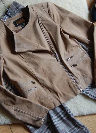 Крутая кожаная куртка / замшевая косуха /100% кожа mango в отличном состоянии3 фото