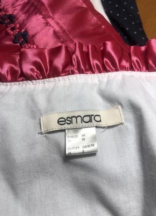 Esmara дирндль 40 баварский костюм синий сарафан розовый5 фото