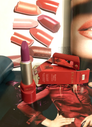 Модний тон помада з дзеркальцем pupa rossetto opaco long comfort 225