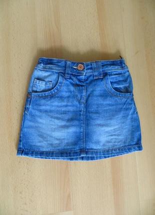 Джинсова спідничка и ідеальному стані фірми next, 2-3 р.,98 см. дуже великомірить!