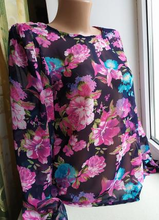 Нарядная шифоновая блуза блузка ax paris