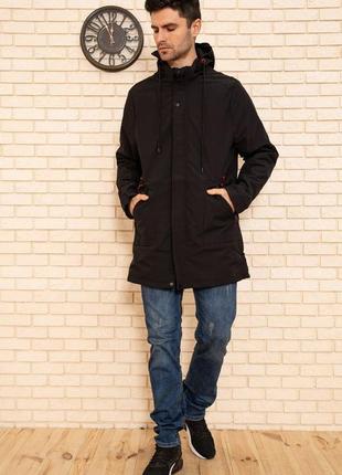 Чёрный цвет куртка парка пальто демми - s3 фото