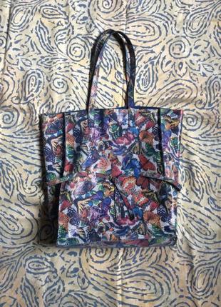 Шопер з натуральної шкіри